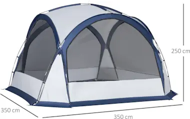 Outsunny Tienda de Campaña para 6-8 Personas con 4 Mosquite Outsunny Tienda de Campaña para 6-8 Personas con 4 Mosquite