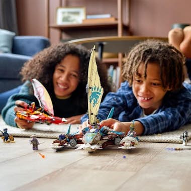 Lego 71748 NINJAGO Catamarán Batalla con 4 juguetes de Lego 71748 NINJAGO Catamarán Batalla con 4 juguetes de