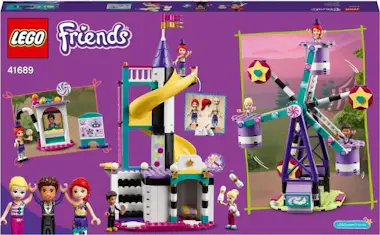 Lego 41689 Friends noria mágica y tobogán, parque de at Lego 41689 Friends noria mágica y tobogán, parque de at