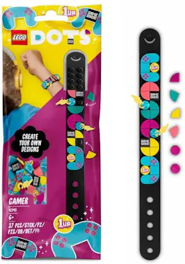 Lego 41943 DOTS Pulsera Gamer con Amuleto de la Suerte Lego 41943 DOTS Pulsera Gamer con Amuleto de la Suerte