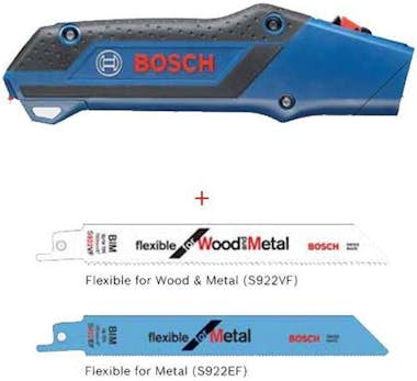 Bosch Sierra de mano + 2 hojas de sierra de sable Bosch Sierra de mano + 2 hojas de sierra de sable