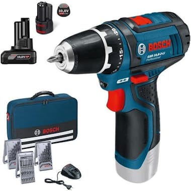 Bosch Taladro atornillador BOSCH 2x10,8V 2/4Ah con 39 ac Bosch Taladro atornillador BOSCH 2x10,8V 2/4Ah con 39 ac