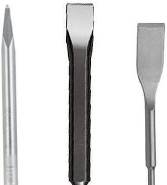 Bosch Juego de cinceles de 3 piezas, puntiagudos, planos Bosch Juego de cinceles de 3 piezas, puntiagudos, planos