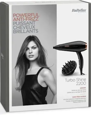 Babyliss BaByliss D570DE - Secador de pelo Turbo shine 2200 Babyliss BaByliss D570DE - Secador de pelo Turbo shine 2200