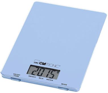Clatronic Báscula de cocina KW 3626 Glass LCD hasta 5kg azul Clatronic Báscula de cocina KW 3626 Glass LCD hasta 5kg azul
