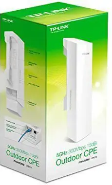 TP-Link CPE510 CPE Exterior WiFi 5GHz 300Mbps 13dBi - 6935 TP-Link CPE510 CPE Exterior WiFi 5GHz 300Mbps 13dBi - 6935