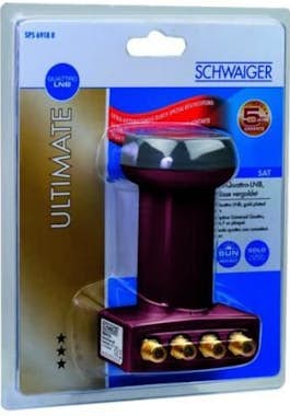 Schwaiger SPS6918 - Conversor de antena satélite - LNB cuádr Schwaiger SPS6918 - Conversor de antena satélite - LNB cuádr