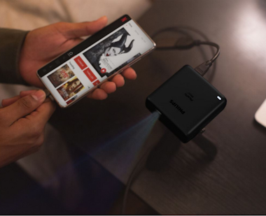 Philips Proyector PicoPix Micro 2- 80"", USB-C, HDMI, Bate Philips Proyector PicoPix Micro 2- 80"", USB-C, HDMI, Bate