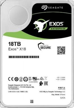 Seagate EXOS X18 Disco Duro Interno 18 TB HDD 3.5"" 7200 R Seagate EXOS X18 Disco Duro Interno 18 TB HDD 3.5"" 7200 R