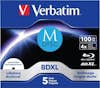 Verbatim M-Disc 4x. Tipo: BDXL, Capacidad original: 100 GB Verbatim M-Disc 4x. Tipo: BDXL, Capacidad original: 100 GB