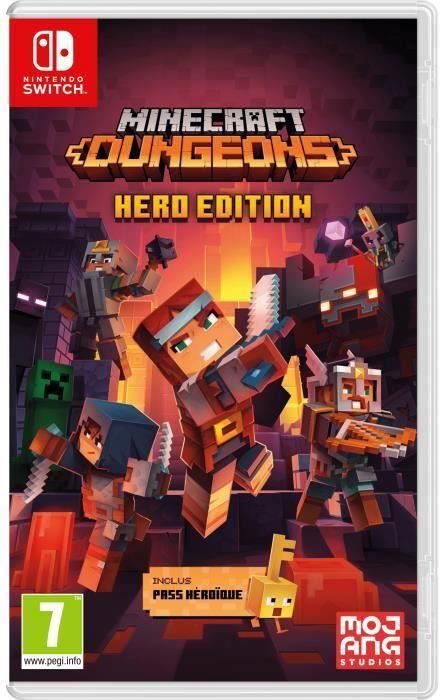 minecraft dungeons - hero edition pase heroico incluido - juego de switch