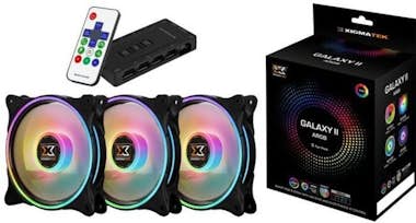 Xigmatek Galaxy II Pro AT120 ARGB (Paquete 3) - Ventilador Xigmatek Galaxy II Pro AT120 ARGB (Paquete 3) - Ventilador
