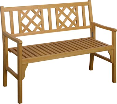Outsunny Banco de Jardín Plegable de Madera Banco de 2 Plaz Outsunny Banco de Jardín Plegable de Madera Banco de 2 Plaz