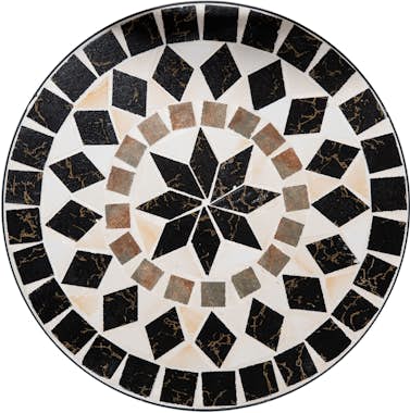 Outsunny Set de 2 Sillas Plegables de Mosaico Conjunto de S Outsunny Set de 2 Sillas Plegables de Mosaico Conjunto de S