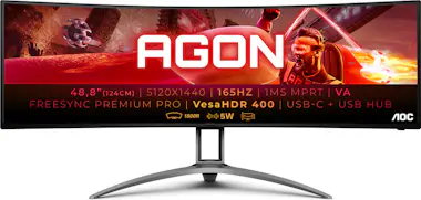 AOC AOC AG493UCX2 pantalla para PC 124,5 cm (49"") 512 AOC AOC AG493UCX2 pantalla para PC 124,5 cm (49"") 512