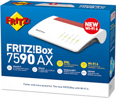 AVM FRITZ!Box 7590 AX router inalámbrico Gigabit Ether AVM FRITZ!Box 7590 AX router inalámbrico Gigabit Ether