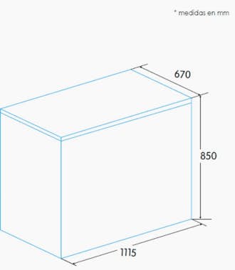 Edesa Congelador Horizontal EZH3011 Edesa Congelador Horizontal EZH3011