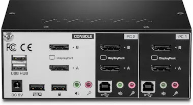 Trendnet TK-240DP KVM 9 V Funciona con Batería 3.5 mm Displ Trendnet TK-240DP KVM 9 V Funciona con Batería 3.5 mm Displ