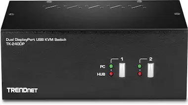 Trendnet TK-240DP KVM 9 V Funciona con Batería 3.5 mm Displ Trendnet TK-240DP KVM 9 V Funciona con Batería 3.5 mm Displ