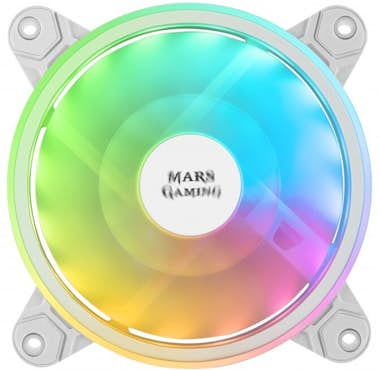 Mars Gaming MFXW Ventilador PC 120 mm PWM 14 dB 1100 RPM Blanc Mars Gaming MFXW Ventilador PC 120 mm PWM 14 dB 1100 RPM Blanc