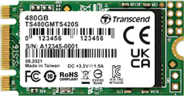 Transcend TS480GMTS420S Disco Duro Interno 480 GB SSD M.2 Ve Transcend TS480GMTS420S Disco Duro Interno 480 GB SSD M.2 Ve