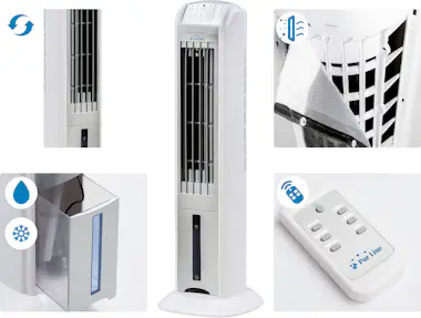 Purline Climatizador evaporativo 70W con ionizador y 3 vel Purline Climatizador evaporativo 70W con ionizador y 3 vel
