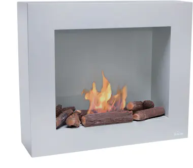 Purline Chimenea de etanol de suelo o pared de color gris Purline Chimenea de etanol de suelo o pared de color gris