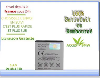 Sony Batería BST38 Original Para Xperia X10 Mini Pro / Sony Batería BST38 Original Para Xperia X10 Mini Pro /