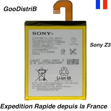Sony Batería SONY Xperia Z3 (LIS1558ERPC) Sony Batería SONY Xperia Z3 (LIS1558ERPC)