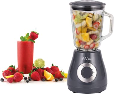 Purline Batidora de vaso 400W con jarra de cristal de 1.5L Purline Batidora de vaso 400W con jarra de cristal de 1.5L