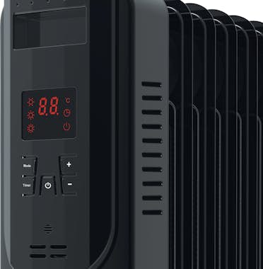 Purline Radiador de aceite negro 2000W, bajo consumo, con Purline Radiador de aceite negro 2000W, bajo consumo, con