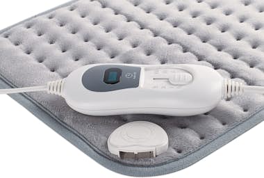 Purline Almohadilla eléctrica 100W, gris, acolchada, lana Purline Almohadilla eléctrica 100W, gris, acolchada, lana