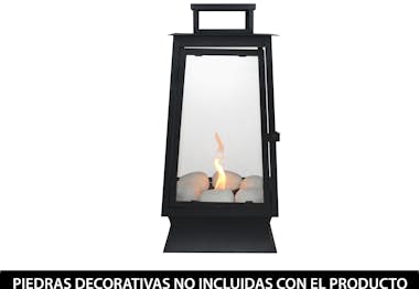 Purline Chimenea de etanol en forma de farolillo en acero Purline Chimenea de etanol en forma de farolillo en acero