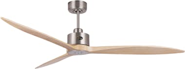 KlassFan Ventilador de techo DC cuerpo cromado y palas de m KlassFan Ventilador de techo DC cuerpo cromado y palas de m