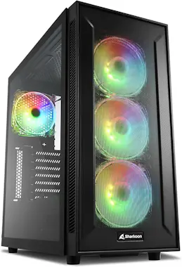 Sharkoon Sharkoon TG6M RGB Torre Negro Sharkoon Sharkoon TG6M RGB Torre Negro
