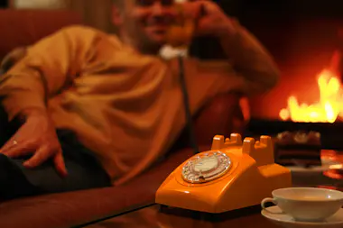 Opis Technology OPIS 60s CABLE con logo de : Teléfono estilo retro Opis Technology OPIS 60s CABLE con logo de : Teléfono estilo retro