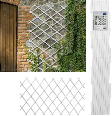 Comercial Candela Celosia Extensible Plastica 1 x 2 Metros Blanco Comercial Candela Celosia Extensible Plastica 1 x 2 Metros Blanco