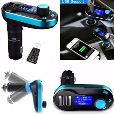 High-Tech & Bien-Etre TD® Bluetooth Car Kit Reproductor de MP3 Transmiso High-Tech & Bien-Etre TD® Bluetooth Car Kit Reproductor de MP3 Transmiso