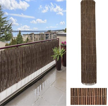 Comercial Candela Cerramiento de Mimbre Natural 1.5 x 3 Metros Comercial Candela Cerramiento de Mimbre Natural 1.5 x 3 Metros