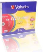 Verbatim VERBATIM Lote de 5 DVD+RW Colores - 4.7 GB - 4X