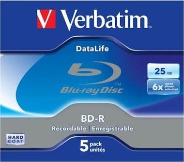 Verbatim DataLife - 5 x BD-R - 25 GB 6x - Caja de CD