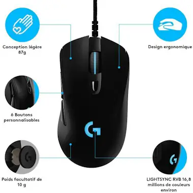 Logitech Ratón para juegos LOGITECH G - G403 HERO Logitech Ratón para juegos LOGITECH G - G403 HERO