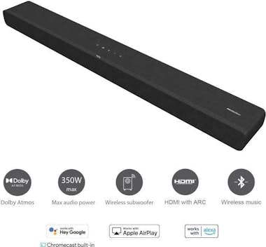 TCL Barra de sonido TS8132 con subwoofer inalámbrico - TCL Barra de sonido TS8132 con subwoofer inalámbrico -