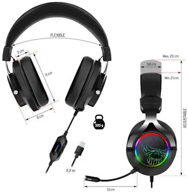 Spirit Of Gamer SPIRIT OF GAMER - XPERT H600 - Auriculares USB par Spirit Of Gamer SPIRIT OF GAMER - XPERT H600 - Auriculares USB par