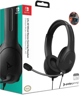 PDP Gaming Auricular-Micrófono - PDP - LVL40 - Conmutador - N PDP Gaming Auricular-Micrófono - PDP - LVL40 - Conmutador - N