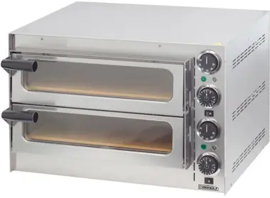 casseLin Horno de pizza doble eléctrico profesional - 2 piz casseLin Horno de pizza doble eléctrico profesional - 2 piz