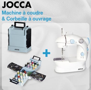 JOCCA Máquina de coser portátil + kit de costura JOCCA Máquina de coser portátil + kit de costura