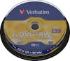 Verbatim DVD+RW Plata mate. Capacidad original: 4,7 GB, Tip Verbatim DVD+RW Plata mate. Capacidad original: 4,7 GB, Tip