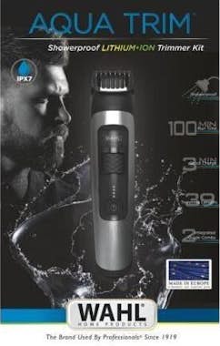WAHL Kit de recortadora de barba Aqua Trim 6W de 8 piez WAHL Kit de recortadora de barba Aqua Trim 6W de 8 piez