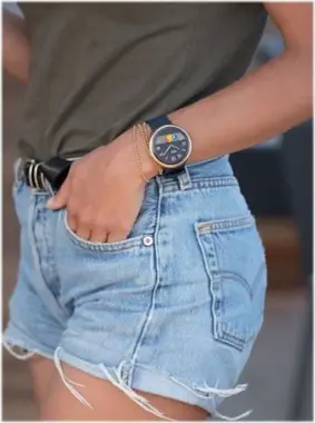 MyKronoz ZeRound2 45 mm Reloj inteligente dorado rosa con c MyKronoz ZeRound2 45 mm Reloj inteligente dorado rosa con c